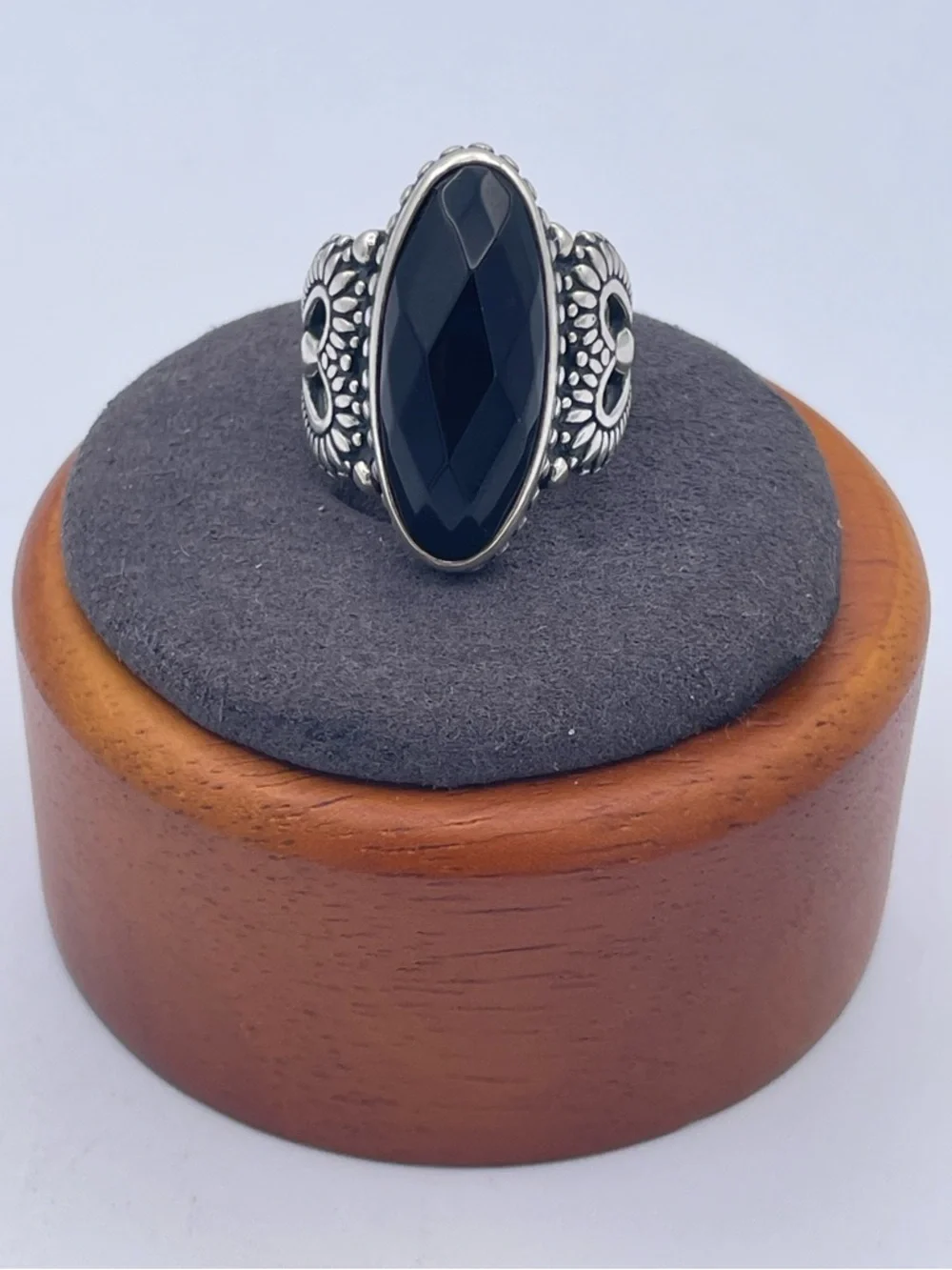 Carolyn Pollack Relios 925 Sterling Silver Onyx Statement Ring Southwestern